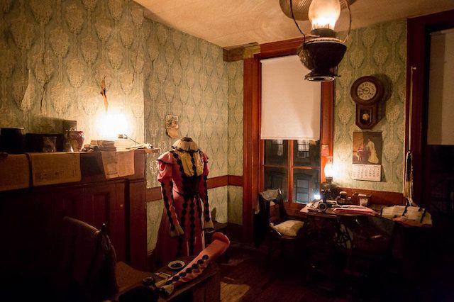 Inside the Tenement Museum.